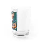 チワワ愛好家ショップの仮装の魔法✨ハロウィンの主役はチワワ Water Glass :right