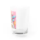 猫雑貨屋　ねこまろのアイスを食べた猫 Water Glass :right