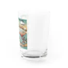 akarityanのstop　地球温暖化 Water Glass :right