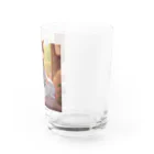 junkyouのぬくもりの時間 - 膝の上でくつろぐ猫 - Water Glass :right