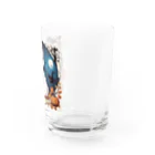 yoiyononakaのハロウィンの白猫08 Water Glass :right