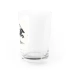 レインボーグリッターの獲物を狩るオオカミ Water Glass :right