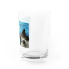 犬ロボット！のinurobotの犬in海 Water Glass :right