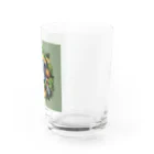 0413otoの動物たちのロゴマークグッズ Water Glass :right