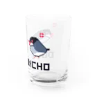 トモカピのドット文鳥（怒） Water Glass :right