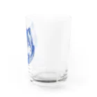 aokitaのリアルウルフデザイン［ブルー］ Water Glass :right