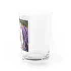 capcat1919のラベンダー猫 Water Glass :right