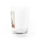 ヨコトSHOPの男前の犬 Water Glass :right