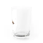 山のくまの犬が落ちてる Water Glass :right