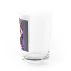 ながさわショップのnight cat Water Glass :right