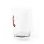 Love and peace to allのストロベリーフラペチーノとメッセージ Water Glass :right