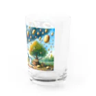 ねこ鉄道の芋降り猫 Water Glass :right