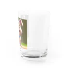 sobamaniaのスマイルドッグ Water Glass :right