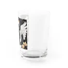宇宙黒猫キョロちゃんの宇宙黒猫キョロちゃん(薔薇) Water Glass :right