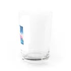 神秘的な動物達の神秘的なうさぎ Water Glass :right