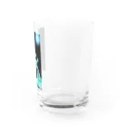 幻想世界の月と龍 Water Glass :right