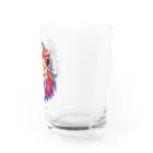 uncle-Toshiの吠えるライオン Water Glass :right