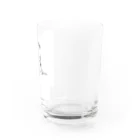 かわいい女の子とシュールな絵のcutecat Water Glass :right