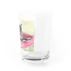 森図鑑の[森図鑑] 寝そべりキジトラ猫 Water Glass :right