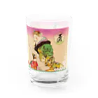 山歌和樂陽 浮世絵　Yamakawa Rakuyou UKIYOEの猫浮世絵シリーズ‐花魁‐ Water Glass :right