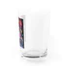 シロクマペンギンのドラゴンファイターガールwith竜の変身ヒーロー Water Glass :right