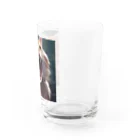 oekakishopのシャーッする猫 Water Glass :right