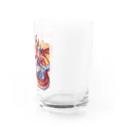 可愛らしいドラゴンのイラストグッズ店のかわいいドラゴン女の子 Water Glass :right