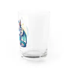 可愛らしいドラゴンのイラストグッズ店の可愛らしいドラゴンマスコット Water Glass :right