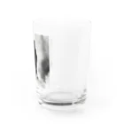 mamachanxxxの謎めいたモノクロねこ Water Glass :right