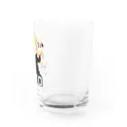 loveclonesのレッサーパンダ 0625 ZOOロゴ りんご大好き柄 Water Glass :right