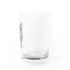 kiryu-mai創造設計の白猫ちゃん Water Glass :right