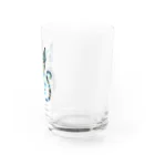 大人かわいい動物の世界のカラフル猫 Water Glass :right