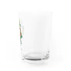 ファンシーTシャツ屋の蛇と薔薇のダガータトゥーデザイン Water Glass :right