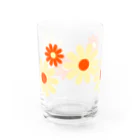 kazeou（風王）のレトロ風花(8枚)黄・オレンジ Water Glass :right