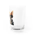 arenahitoのニヒルなチワワ Water Glass :right