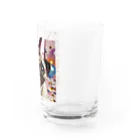 me-me shopのハッピーパグ Water Glass :right