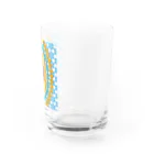 ロブ氏 イラストグッズ！の水辺に浮かぶひまわりの花 Water Glass :right