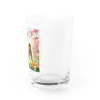 ANTARESの春の柴犬の冒険 Water Glass :right