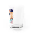 ryusky_333のサングラス姿の猫がヨガポーズでリラックス！ Water Glass :right