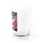 ねこねこねこんのハートさくら Water Glass :right