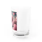 ねこねこねこんのピンクハート Water Glass :right