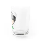 まめ大福の髪色自在な女の子（ツインお団子） Water Glass :right