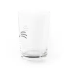 あにまるマスクのシンプルでかわいい猫の顔01 Water Glass :right