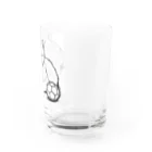 どうぶつやのサッカーボールと猫 Water Glass :right