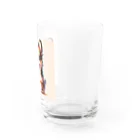 サボのドッグショップのふわふわなチワワ Water Glass :right