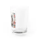 Laule'aのドーベルマンとワイマラナー Water Glass :right