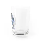 カラスのクッピのカラスのラビ Water Glass :right