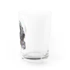 カラスのクッピのカラスのラビ Water Glass :right