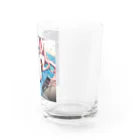 あなたに夢中の黒いビキニの女の子3（桃髪Ｖｅｒ．） Water Glass :right