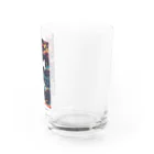 AQUAMETAVERSEの宇宙で遊んでる白猫 アメジスト 2846 Water Glass :right